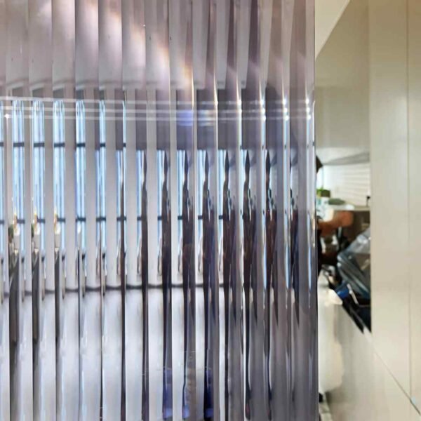 15mm Reeded Glass Film (Clear Blue) - Image 3