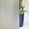 12mm Reeded Glass Film (Frosted Silver)