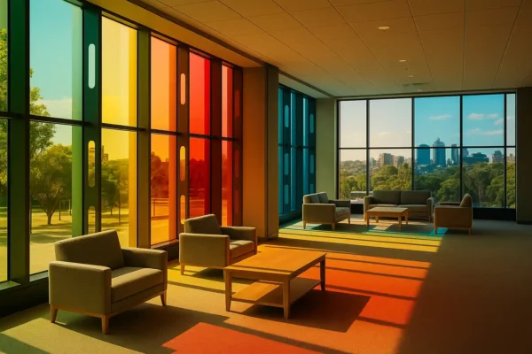 Dark Blue Transparent Window Film - Image 3