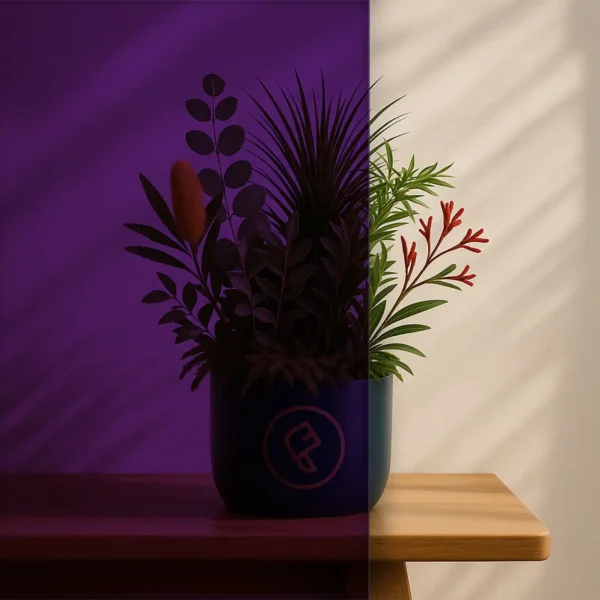 Purple Transparent Window Film